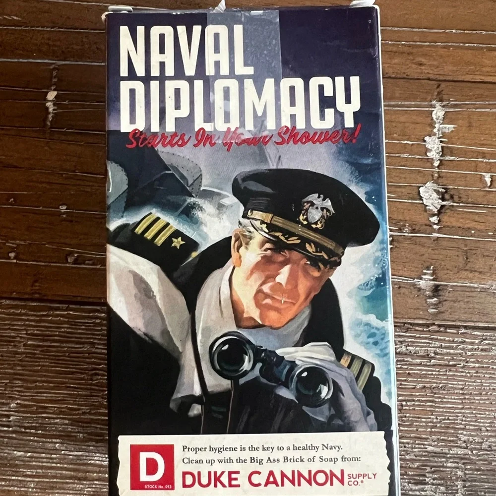 ( 1 ) Duke Cannon Supply Co. Big Ass BRICK of SOAP NAVAL DIPLOMACY 10 oz